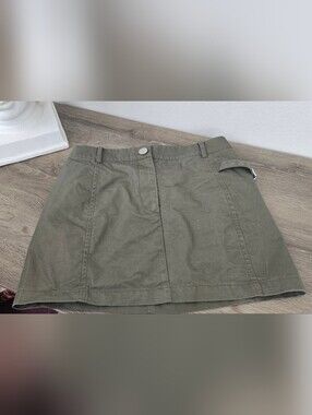 H&M Olive Green Mini Skirt